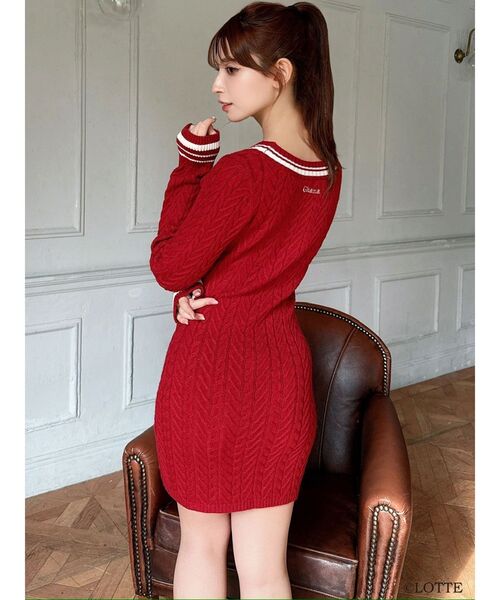 Ghana】ケーブルニットミニワンピース（ワンピース）｜RESEXXY