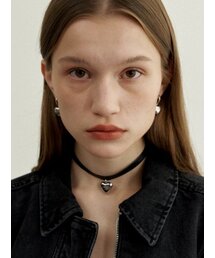 LOVE ME MONSTER（ラブミーモンスター）の「LMM Classic Heart Leather Choker（ネックレス）」