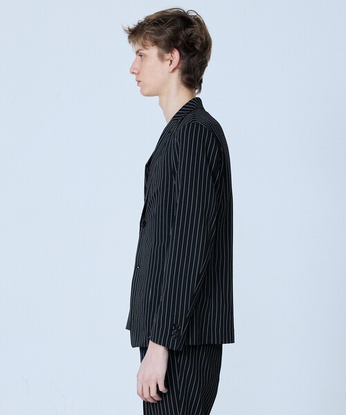 5351 POUR LES HOMMES（ゴーサンゴーイチプールオム）の「【セットアップ対応】Dot Air サッカーストライプ ジャケット（テーラードジャケット・メンズ・ホワイト/ブラック・50/48/46/44）」の5枚目の写真