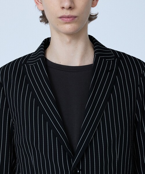 5351 POUR LES HOMMES（ゴーサンゴーイチプールオム）の「【セットアップ対応】Dot Air サッカーストライプ ジャケット（テーラードジャケット・メンズ・ホワイト/ブラック・50/48/46/44）」の7枚目の写真