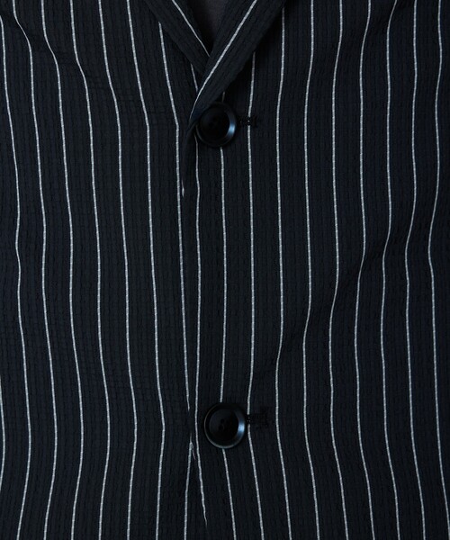 5351 POUR LES HOMMES（ゴーサンゴーイチプールオム）の「【セットアップ対応】Dot Air サッカーストライプ ジャケット（テーラードジャケット・メンズ・ホワイト/ブラック・50/48/46/44）」の11枚目の写真