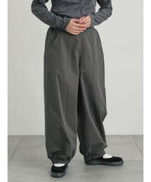 【M/Lサイズ】センターピンタック裾ギャザーパンツ