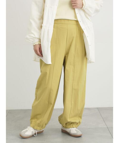 Samansa Mos2（サマンサ モスモス）の「【M/Lサイズ】センターピンタック裾ギャザーパンツ（その他パンツ・レディース・チャコールグレー/ベージュ/ネイビー/イエロー・M/L）」の20枚目の写真