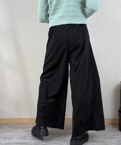 gossip!ロサンゼルス(ゴシップロサンゼルス)の「フロントプリーツ ワイドレッグパンツ(スラックス・レディース・ブラウン/グレー/ブラック・FREE)」の19枚目の写真