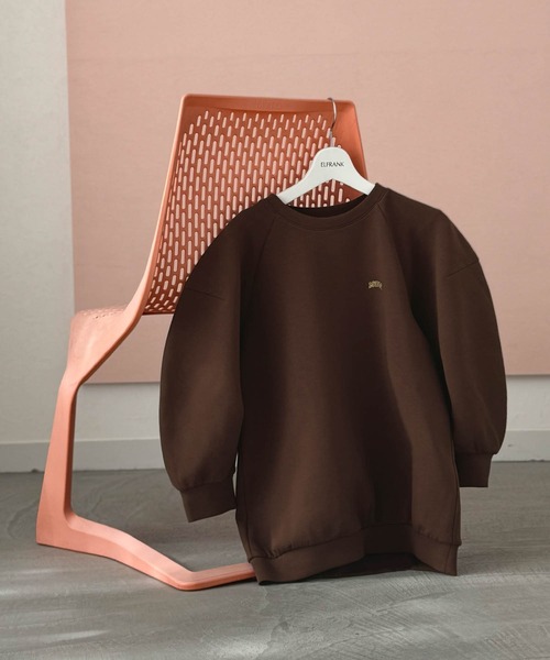 セール】【2026SS】ロゴ刺繍 ラグランスリーブ スウェット トップス