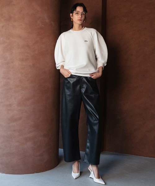 セール】【2026SS】ロゴ刺繍 ラグランスリーブ スウェット トップス