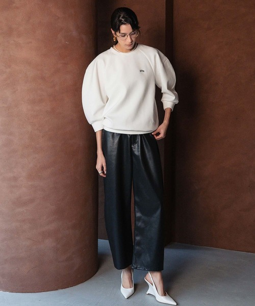 セール】【2026SS】ロゴ刺繍 ラグランスリーブ スウェット トップス