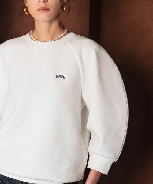 セール】【2026SS】ロゴ刺繍 ラグランスリーブ スウェット トップス