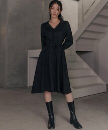 HARDCORE HAPPINESS（ハードコアハピネス）の「PINTUCK V-NECK COLLAR ONE-PICE（ワンピース）」