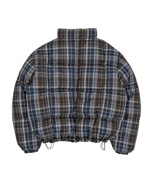 THECOLDESTMOMENT(ザコールデストモーメント)の「TCM mini logo check puffer jacket (navy)(ダウンジャケット/コート・レディース・その他・M/L)」の3枚目の写真