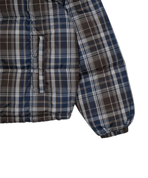 THECOLDESTMOMENT(ザコールデストモーメント)の「TCM mini logo check puffer jacket (navy)(ダウンジャケット/コート・レディース・その他・M/L)」の5枚目の写真