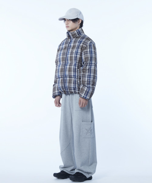 THECOLDESTMOMENT(ザコールデストモーメント)の「TCM mini logo check puffer jacket (navy)(ダウンジャケット/コート・レディース・その他・M/L)」の8枚目の写真