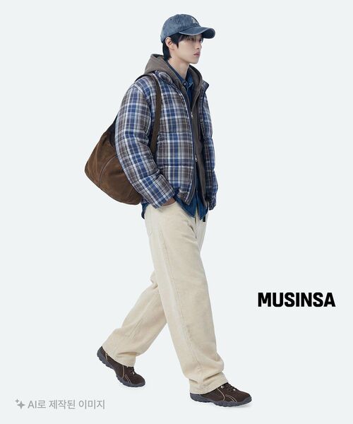 THECOLDESTMOMENT(ザコールデストモーメント)の「TCM mini logo check puffer jacket (navy)(ダウンジャケット/コート・レディース・その他・M/L)」の10枚目の写真