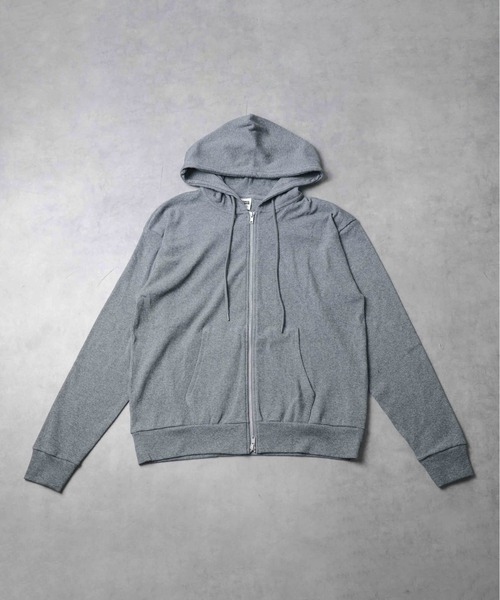 NO WAY(ノーウェイ)の「/スパンテレコ ジップパーカー/(パーカー・メンズ・チャコールグレー/ブラック・LARGE/MEDIUM)」の1枚目の写真