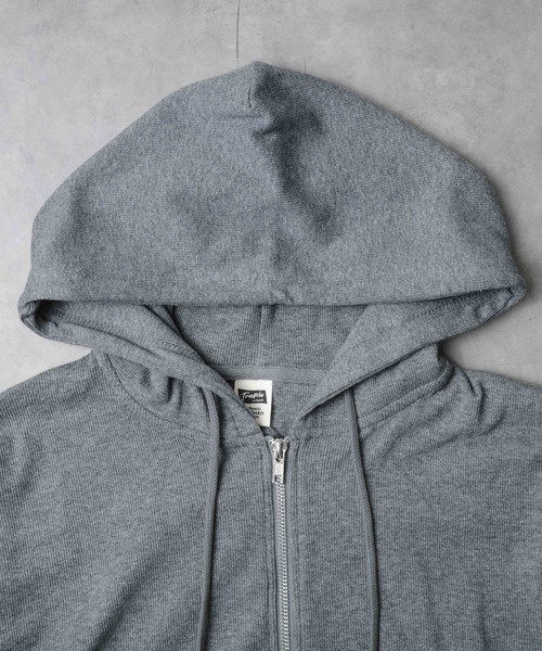 NO WAY(ノーウェイ)の「/スパンテレコ ジップパーカー/(パーカー・メンズ・チャコールグレー/ブラック・LARGE/MEDIUM)」の14枚目の写真