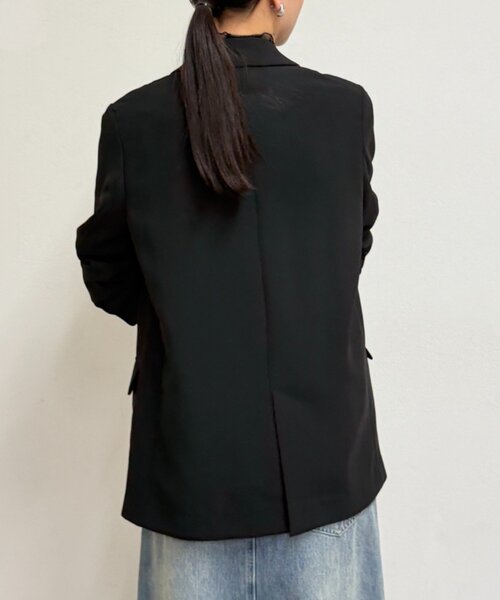 LOUNGEDRESS（ラウンジドレス）の「ダブルクロスジャケット（テーラードジャケット・レディース・ブラック/ベージュ/ネイビー・FREE）」の18枚目の写真
