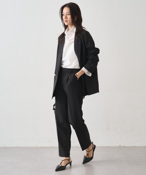 LOUNGEDRESS（ラウンジドレス）の「ダブルクロスジャケット（テーラードジャケット・レディース・ブラック/ベージュ/ネイビー・FREE）」の22枚目の写真