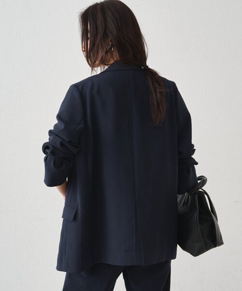 LOUNGEDRESS（ラウンジドレス）の「ダブルクロスジャケット（テーラードジャケット・レディース・ブラック/ベージュ/ネイビー・FREE）」の16枚目の写真