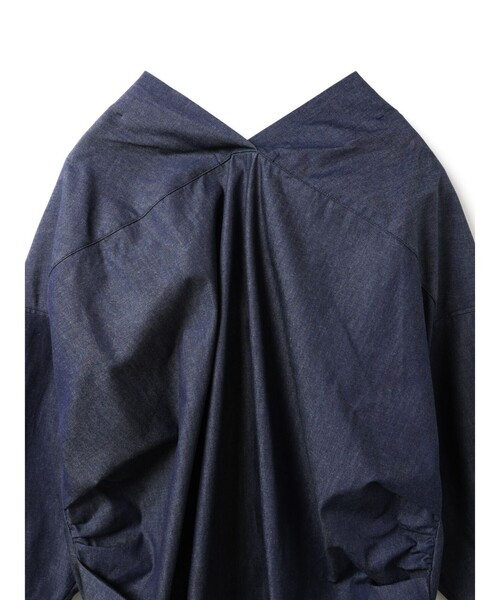 mizuiroind（ミズイロインド）の「mizuiro ind Vネックデニムシャツ（シャツ/ブラウス・レディース・その他1・FREE）」の14枚目の写真