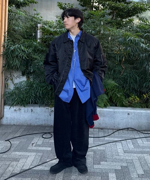 CIAOPANIC TYPY（チャオパニックティピー）の「【PATTIPATTI】ユニセックス/ビックシルエットロゴ刺繍チェックシャツ（シャツ/ブラウス・メンズ・グリーン/ベージュ/ブルー/サックスブルー・MEDIUM/LARGE）」の7枚目の写真