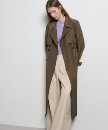 LANVIN en Bleu | シルクシャンブレータフタトレンチコート(その他アウター)