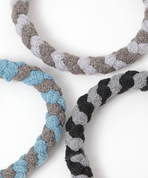 niko and...(ニコアンド)の「ボーダー3SETヘアゴム(ヘアゴム・レディース・ブルー/ピンク・0)」の3枚目の写真