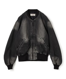 EDITION（エディション）の「ブラックデニム MA-1ジャケット（MA-1）」
