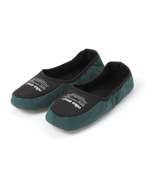 niko and...（ニコアンド）の「ニコロゴポータブルスリッパ（ルームシューズ/スリッパ・レディース・アイボリー/ブラック・MEDIUM/LARGE）」の7枚目の写真