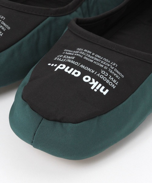 niko and...（ニコアンド）の「ニコロゴポータブルスリッパ（ルームシューズ/スリッパ・レディース・アイボリー/ブラック・MEDIUM/LARGE）」の14枚目の写真