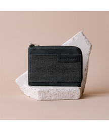 BONNE CHANCE（ボンヌシャンス）の「ジッパーカード財布 - ブラックデニム（札入れ/マネークリップ）」