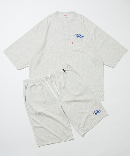 FREAK'S STORE（フリークスストア）の「SAUVENIR/サウベニア 【新色追加】別注 KANNAIGI by Healthknit/パイル/館内着/ヘルスニット/セットアップ/ユニセックス対応（ルームウェア/パジャマ・メンズ・ブルー/グレー/ブラック系その他/バーガンディー/ホワイト系その他/その他/ブラック・MEDIUM/SMALL/LARGE）」の5枚目の写真