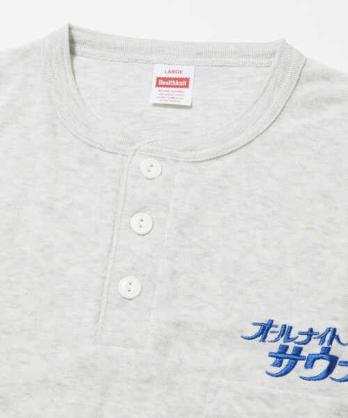 FREAK'S STORE（フリークスストア）の「SAUVENIR/サウベニア 【新色追加】別注 KANNAIGI by Healthknit/パイル/館内着/ヘルスニット/セットアップ/ユニセックス対応（ルームウェア/パジャマ・メンズ・ブルー/グレー/ブラック系その他/バーガンディー/ホワイト系その他/その他/ブラック・MEDIUM/SMALL/LARGE）」の9枚目の写真