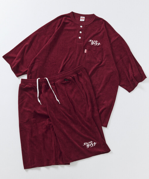 FREAK'S STORE（フリークスストア）の「SAUVENIR/サウベニア 【新色追加】別注 KANNAIGI by Healthknit/パイル/館内着/ヘルスニット/セットアップ/ユニセックス対応（ルームウェア/パジャマ・メンズ・ブルー/グレー/ブラック系その他/バーガンディー/ホワイト系その他/その他/ブラック・MEDIUM/SMALL/LARGE）」の19枚目の写真