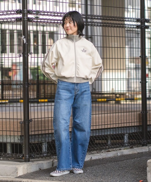 CONVERSE(コンバース)の「【CONVERSE/コンバース】【最旬トラックジャケット】ラインスリーブジャケット トリコット素材 スポーツMIX(ジャージ・レディース・グレー/アイボリー/ブラック/ブルー・LARGE/MEDIUM)」の17枚目の写真