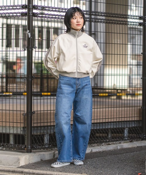 CONVERSE(コンバース)の「【CONVERSE/コンバース】【最旬トラックジャケット】ラインスリーブジャケット トリコット素材 スポーツMIX(ジャージ・レディース・グレー/アイボリー/ブラック/ブルー・LARGE/MEDIUM)」の18枚目の写真