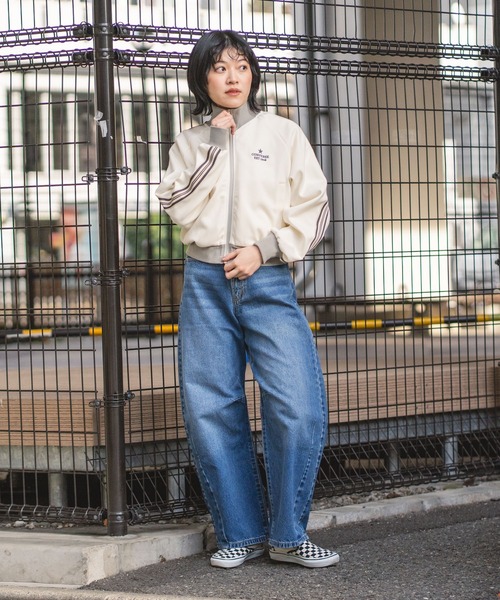 CONVERSE(コンバース)の「【CONVERSE/コンバース】【最旬トラックジャケット】ラインスリーブジャケット トリコット素材 スポーツMIX(ジャージ・レディース・グレー/アイボリー/ブラック/ブルー・LARGE/MEDIUM)」の15枚目の写真