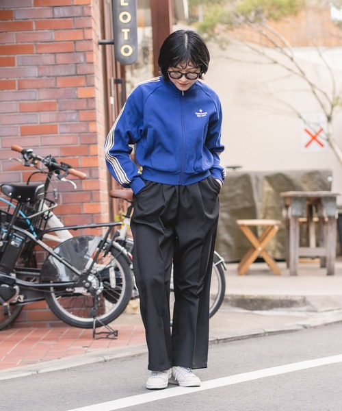 CONVERSE(コンバース)の「【CONVERSE/コンバース】【最旬トラックジャケット】ラインスリーブジャケット トリコット素材 スポーツMIX(ジャージ・レディース・グレー/アイボリー/ブラック/ブルー・LARGE/MEDIUM)」の6枚目の写真
