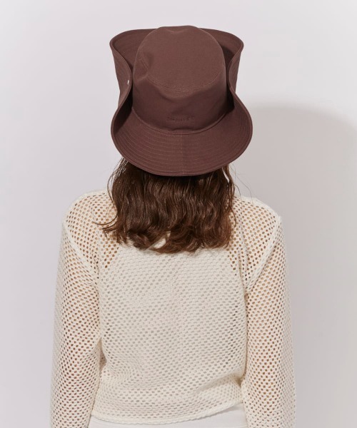 Chapeau d' O（シャポードオー）の「Chapeau d' O  Canvas Ten-gallon Hat / シャポードオー（ハット・レディース・ブラウン/ダークグレー/ベージュ・M/57.5cm）」の10枚目の写真