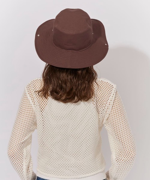 Chapeau d' O（シャポードオー）の「Chapeau d' O  Canvas Ten-gallon Hat / シャポードオー（ハット・レディース・ブラウン/ダークグレー/ベージュ・M/57.5cm）」の15枚目の写真