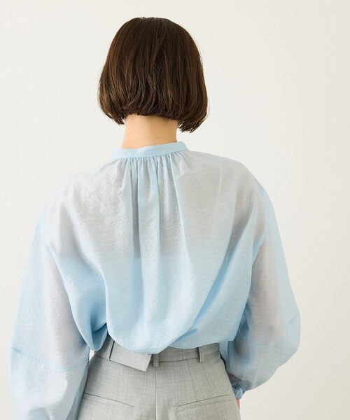 ROPE'(ロペ)の「キュプラシルクボリュームスリーブブラウス/イージーケア(シャツ/ブラウス・レディース・サックスブルー/ピンク系その他2/ベージュ系その他2・FREE)」の18枚目の写真