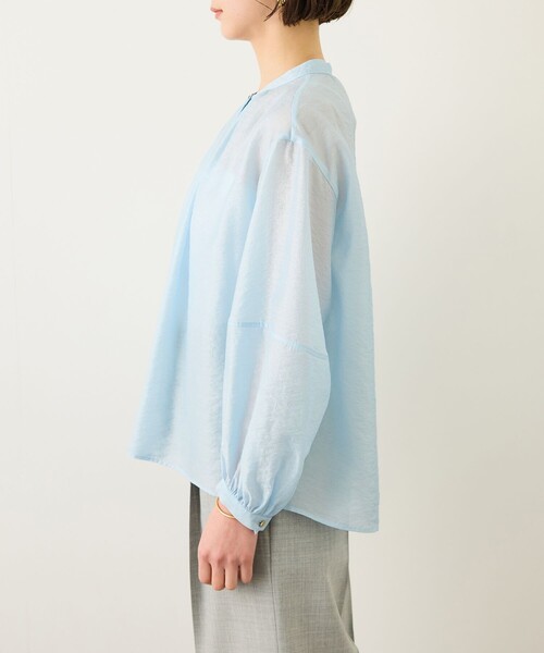 ROPE'(ロペ)の「キュプラシルクボリュームスリーブブラウス/イージーケア(シャツ/ブラウス・レディース・サックスブルー/ピンク系その他2/ベージュ系その他2・FREE)」の9枚目の写真