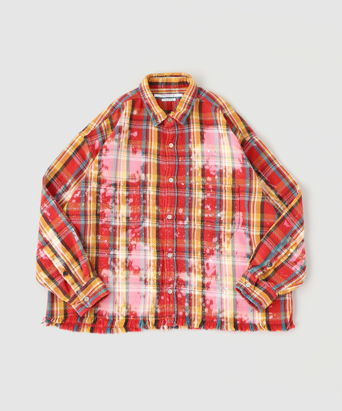 JOURNAL STANDARD(ジャーナルスタンダード)の「ネルファット クラッシュ チェックシャツ(シャツ/ブラウス・メンズ・レッド/ネイビー/ベージュ・LARGE/MEDIUM)」の3枚目の写真