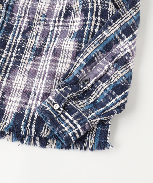 JOURNAL STANDARD(ジャーナルスタンダード)の「ネルファット クラッシュ チェックシャツ(シャツ/ブラウス・メンズ・レッド/ネイビー/ベージュ・LARGE/MEDIUM)」の5枚目の写真