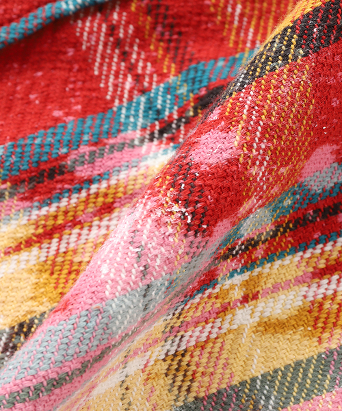 JOURNAL STANDARD(ジャーナルスタンダード)の「ネルファット クラッシュ チェックシャツ(シャツ/ブラウス・メンズ・レッド/ネイビー/ベージュ・LARGE/MEDIUM)」の8枚目の写真