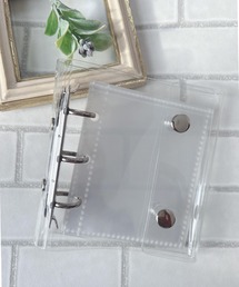 CERCA（チェルカ）の「lulunoix/シール帳 クリアバインダーA8(リフィル10枚付き)N15475（手帳/メモ帳）」