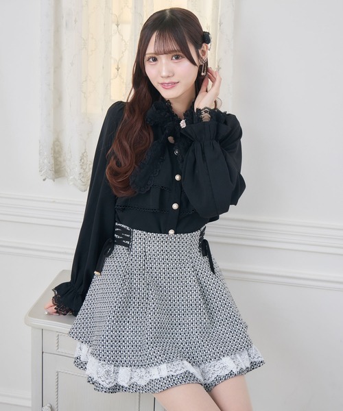couture BY ROJITA(クチュールバイロジータ)の「【セットアップ対応】ツイードスカパン(スカート・レディース・ベージュ/マルチ/ブラック・FREE)」の15枚目の写真