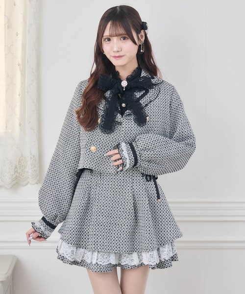 couture BY ROJITA(クチュールバイロジータ)の「【セットアップ対応】ツイードスカパン(スカート・レディース・ベージュ/マルチ/ブラック・FREE)」の16枚目の写真
