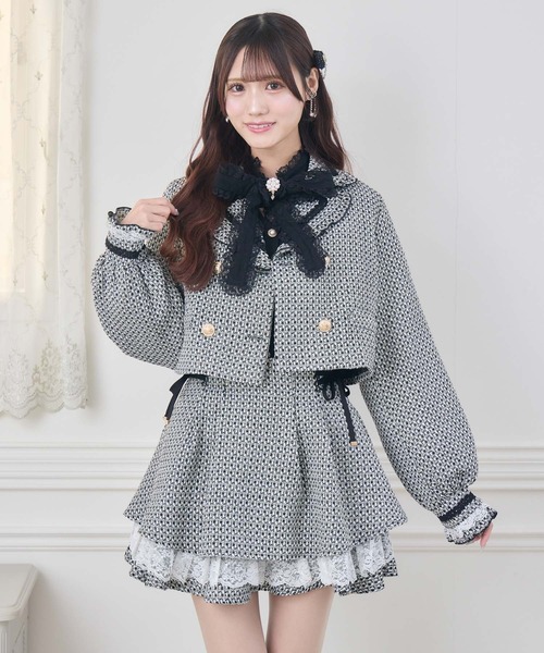couture BY ROJITA(クチュールバイロジータ)の「【セットアップ対応】ツイードスカパン(スカート・レディース・ベージュ/マルチ/ブラック・FREE)」の17枚目の写真