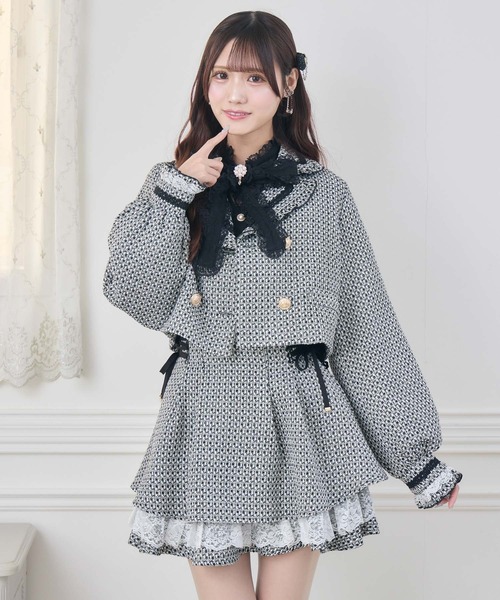 couture BY ROJITA(クチュールバイロジータ)の「【セットアップ対応】ツイードスカパン(スカート・レディース・ベージュ/マルチ/ブラック・FREE)」の18枚目の写真