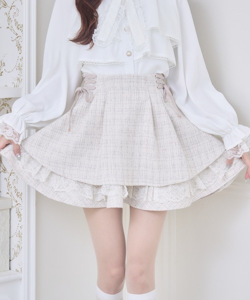 couture BY ROJITA(クチュールバイロジータ)の「【セットアップ対応】ツイードスカパン(スカート・レディース・ベージュ/マルチ/ブラック・FREE)」の19枚目の写真